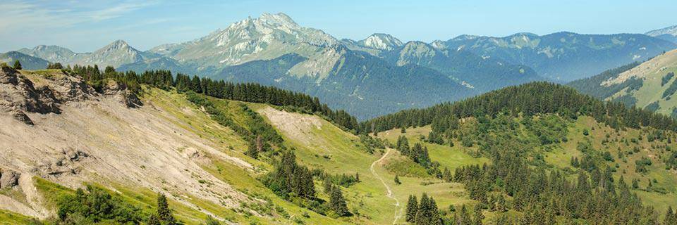 Montagnes Pralognan en été