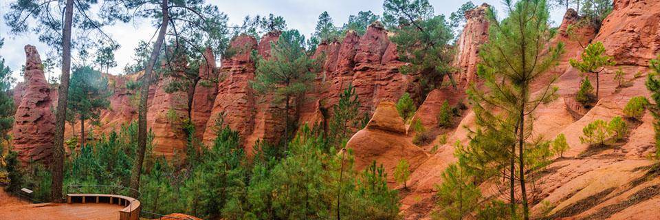 Les sentiers des Ocres du Lubéron à Roussillon