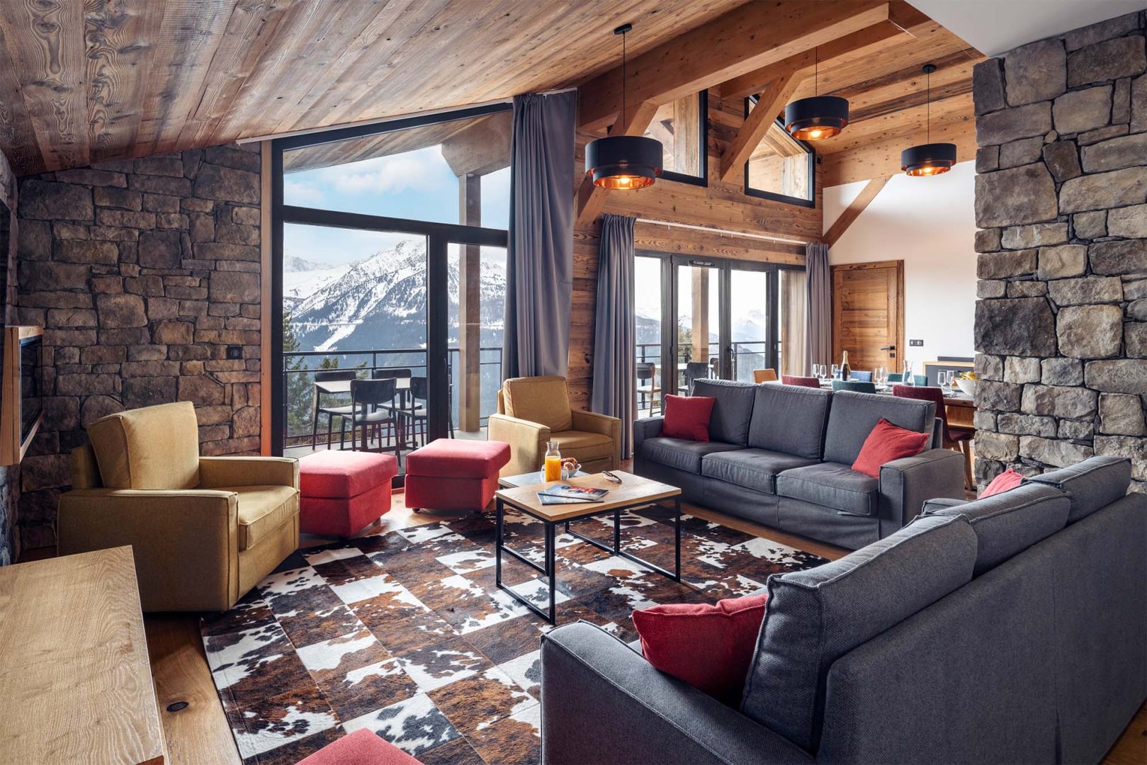 Appartement premium avec salon cocooning à la Rosière