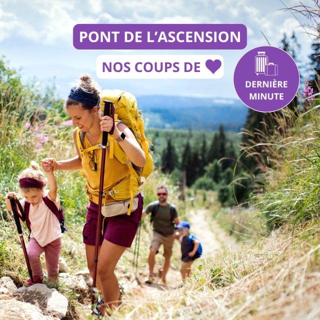 ⏰ Tic tac, tic tac…

Le pont de l’Ascension arrive à grands pas !

Chez Madame Vacances, on vous a préparé 3 coups de cœur pour une escapade de dernière minute 💜 

🌊 Envie de mer, 🌿 de nature ou 🏔 de montagne ? On a ce qu’il vous faut pour respirer, se retrouver… et profiter à fond !

Et si c’était le moment de s’évader ? ✨

……………………………………………………………………

#pontdelascension #madamevacances #derniereminutes #vacances #escapade  #mer  #nature  #montagne