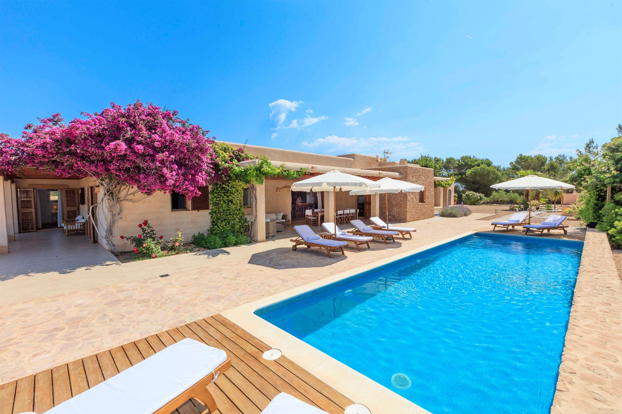 Swimming pool of the Can Migjorn Villa